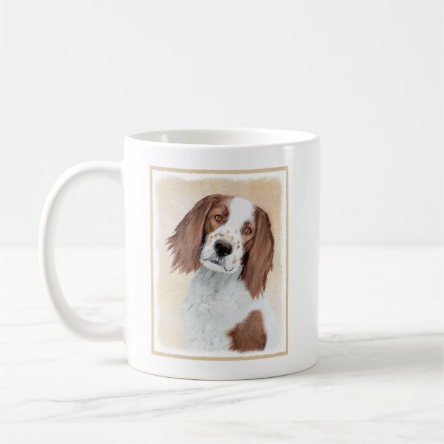 Mug Peinture en Setter rouge et blanc irlandais - Art  (Gauche)