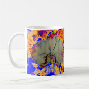 Mug Peinture florale abstraite vibrante d'orchidée à l