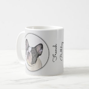 Mug Peinture française de Bulldog (Pied de broche) - A