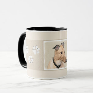 Mug Peinture Greyhound - Cute Original Chien Art