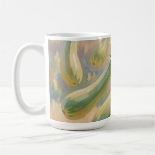 Mug Peinture impressionniste de courgettes vertes fraî
