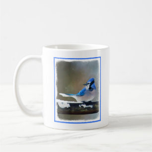 Mug Peinture Jay Bleu - Art Oiseau Original