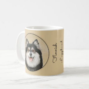Mug Peinture Lapphund Finlandaise - Joli art original 