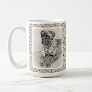Mug Peinture mastiff anglaise (Brindle) - Dog Art
