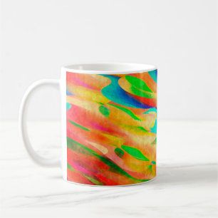 Mug peinture multicolore art fond d'écran abstrait