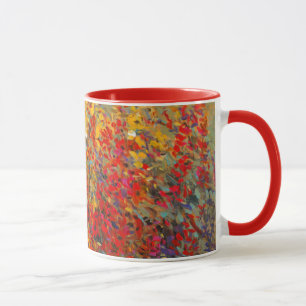 Mug Peinture murale lumineuse de jardin des fleurs