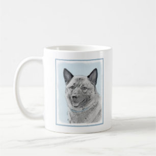 Mug Peinture norvégienne Elkhound - Art original Chien