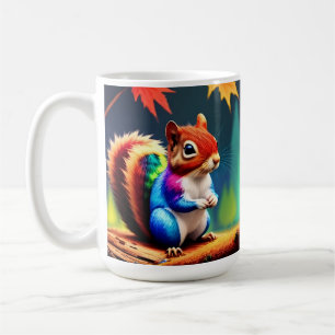 Mug Peinture numérique d'écureuil coloré mignon