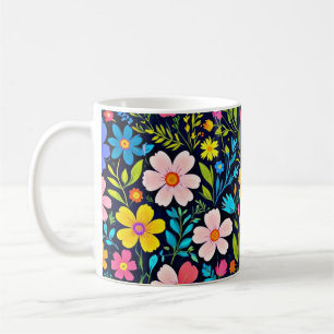 Mug Peinture numérique florale motif fleurs-38875