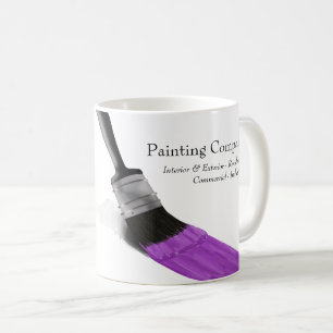 Mug Peinture Peintre Service Société Pinceau violet