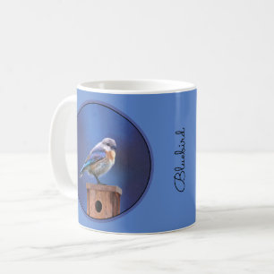 Mug Peinture pour oiseaux bleus (femelle) - Art origin
