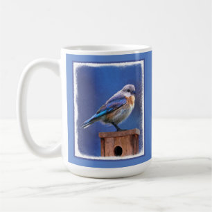 Mug Peinture pour oiseaux bleus (femelle) - Art origin
