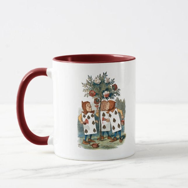 Mug Peinture Rose - Alice au pays des merveilles (Gauche)