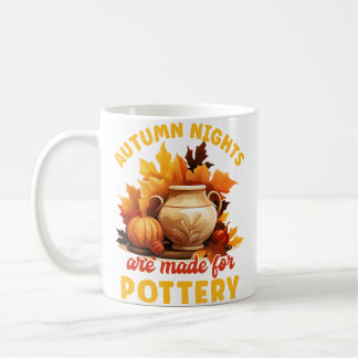 Mug Peinture sur Poterie Les Soirées Automnales sont F