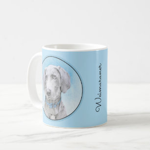 Mug Peinture Weimaraner - Joli art original chien