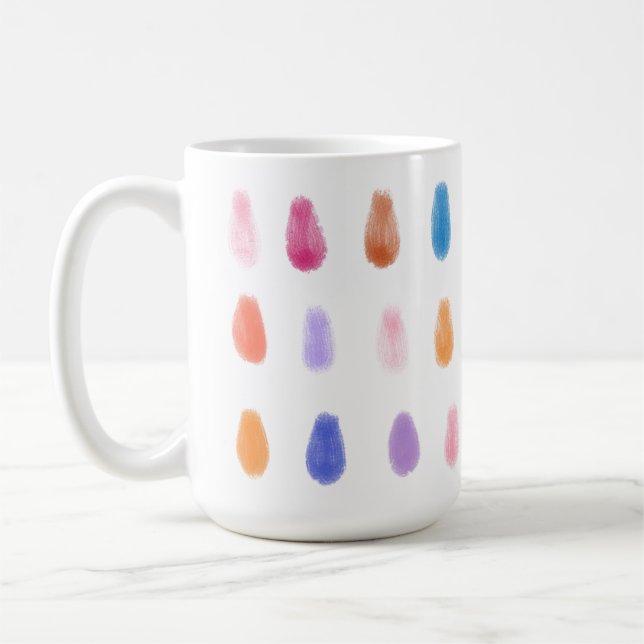Mug PeintureDouceDrops Motif couleur d'origine contemp (Gauche)