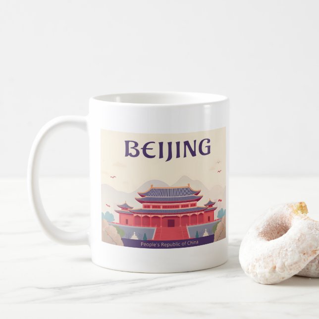 Mug Pékin Chine Le Voyage Cité interdite Pastel (Avec donut)