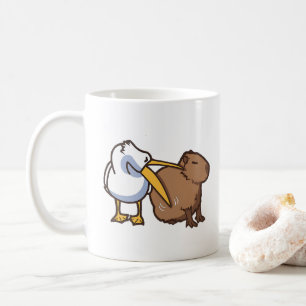 Mug Pelican essaie de manger du mème amusant de Capyba