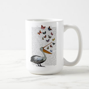 Mug Pélican et papillons