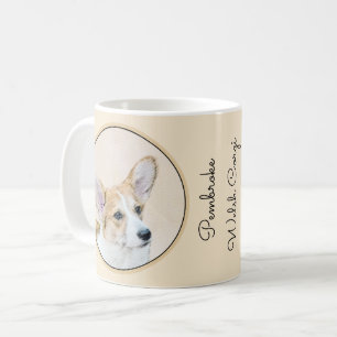 Mug Pembroke Welsh Corgi Peinture - Art Chien original