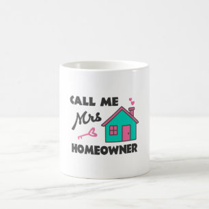 Mug Pendaison de crémaillère Appelez-moi Mme Propriéta