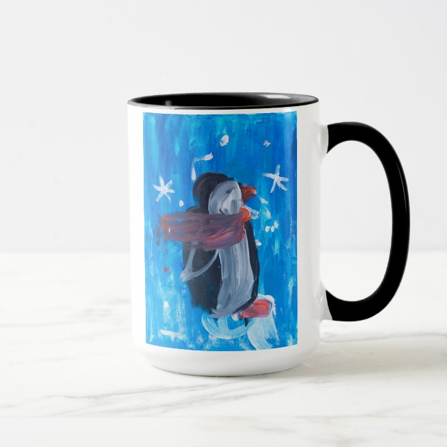 Mug Penguin d'hiver (Droite)