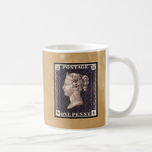 Mug Penny Black Postage Timbre