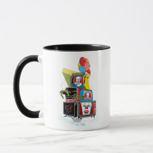 Mug Pennywise TV Stack classique - vous flotterez trop
