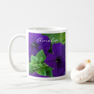 Mug Pensée positive de la Bible à fleurs violettes