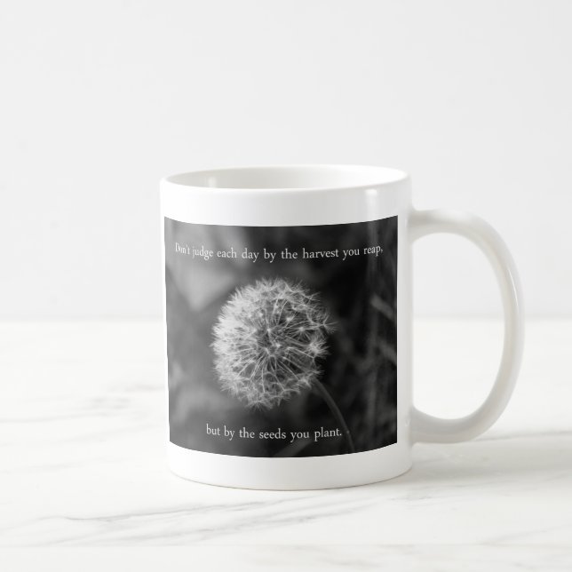 Mug Pensée positive Dire avec Dandelion (Droite)