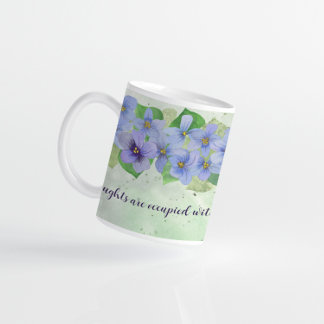 Mug Pensées d'amour Violet Fleur