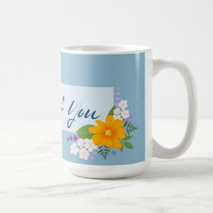 Mug Penser à vous avec Bouquet de soutien