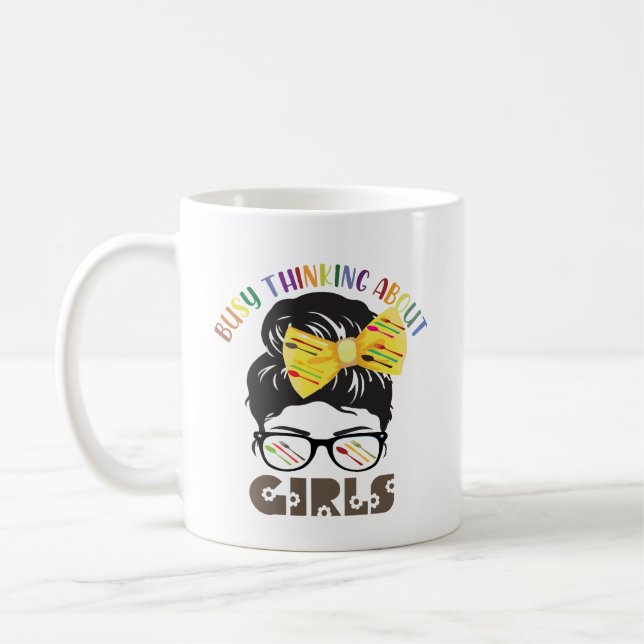 Mug penser aux filles (Gauche)