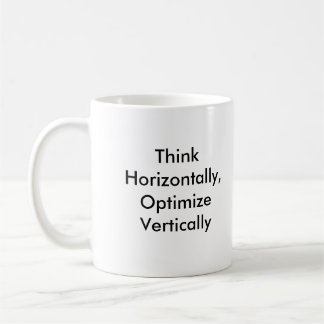 Mug Pensez horizontalement, optimisez verticalement
