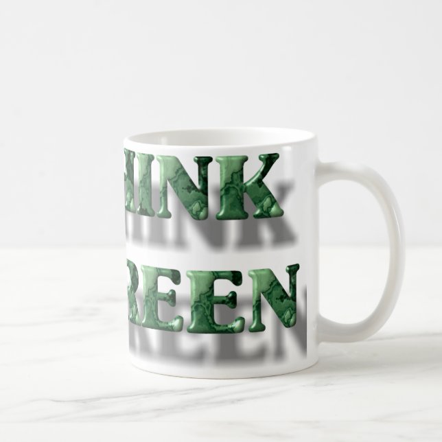 Mug Pensez vert (Droite)