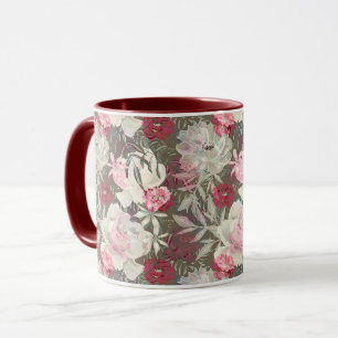 Mug Peonies rose rose fleurs fleurs jardin fleurie bou