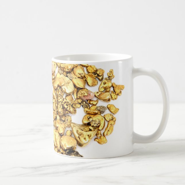 Mug Pépites d'or sur le blanc (Droite)