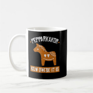 Mug Pepparkakor Comme C'Est Suédois C'Est Dala Cheval 