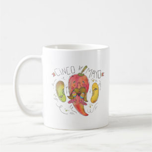 Mug Pepper, haricots, Cinco de Mayo