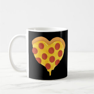 Mug Pepperoni Pizza Heart Snacks Junk Cool Food