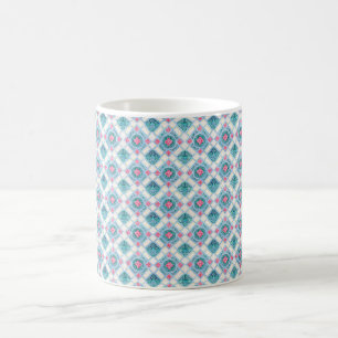 Mug Peranakan Carreaux géométriques Turquoise