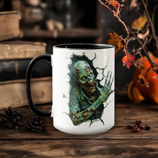 Mug Percées de zombie - Café d'horreur Déplaisant (Créateur téléchargé)
