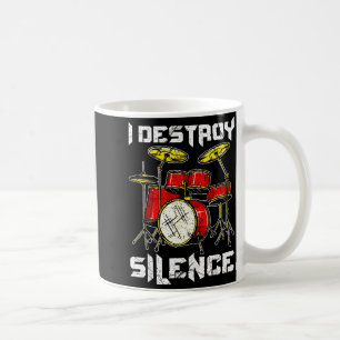 Mug Percussionniste de batterie batteurs je détruis le