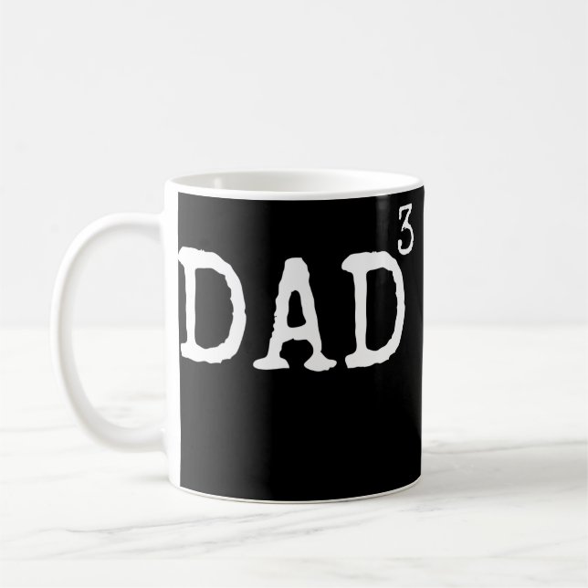 Mug Père de 3 Cadeau de Enfants Papa Cubed Papa à (Gauche)