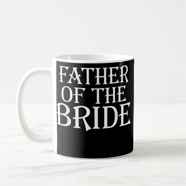 Mug Père de la mariée cool amour mariage graphique (Gauche)