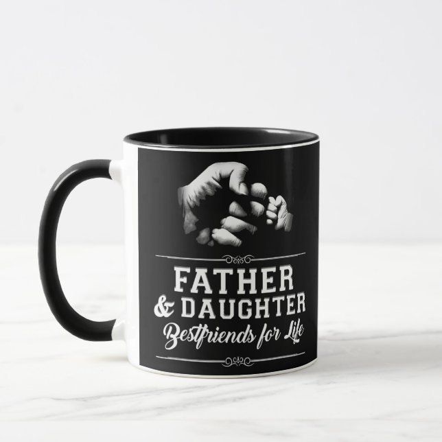 Mug Père Fille Amis Fist Bump Papa's Père (Gauche)