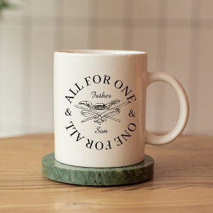 Mug Père Fils tout pour un mousquetaire cadeau Fête de