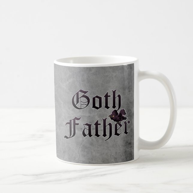Mug Père Goth avec Corbeau (Droite)