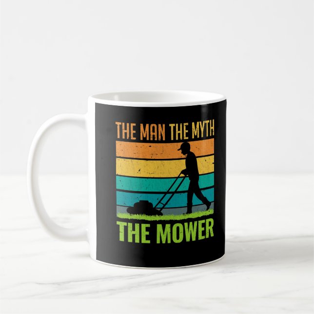 Mug Père Landscaper père de tondeuse de pelouse (Gauche)