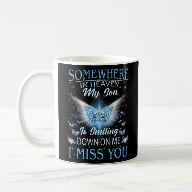 Mug Père Mère Perdu Leur Fils Dans Le Ciel Rip Mon Fil (Gauche)